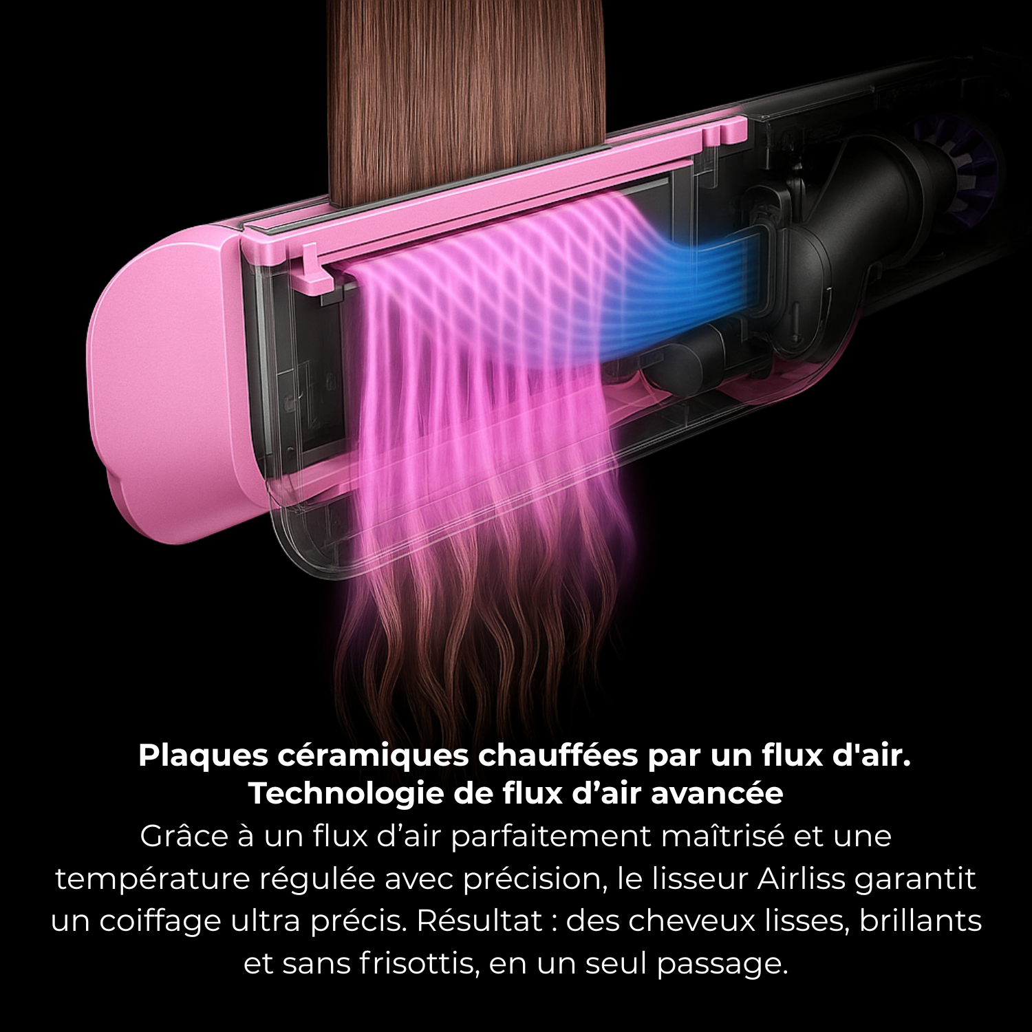 Airliss 2 in 1 Hair Straightener Celesta Rose