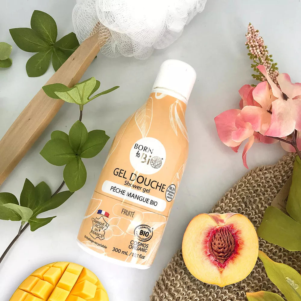 Gel Douche Pêche Mangue - Certifié Bio-3